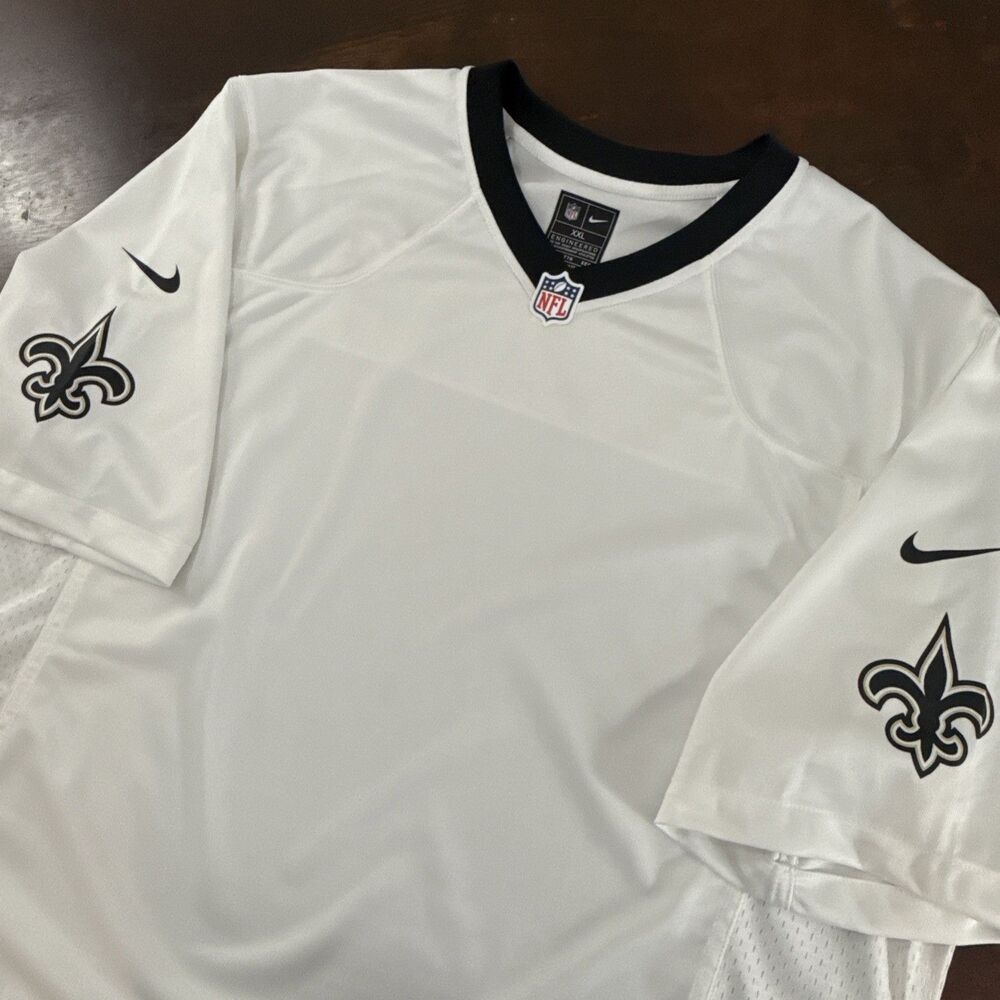 New Orleans Saints Jersey Mens XXL White Nike Football NFL On Field Blank jersey